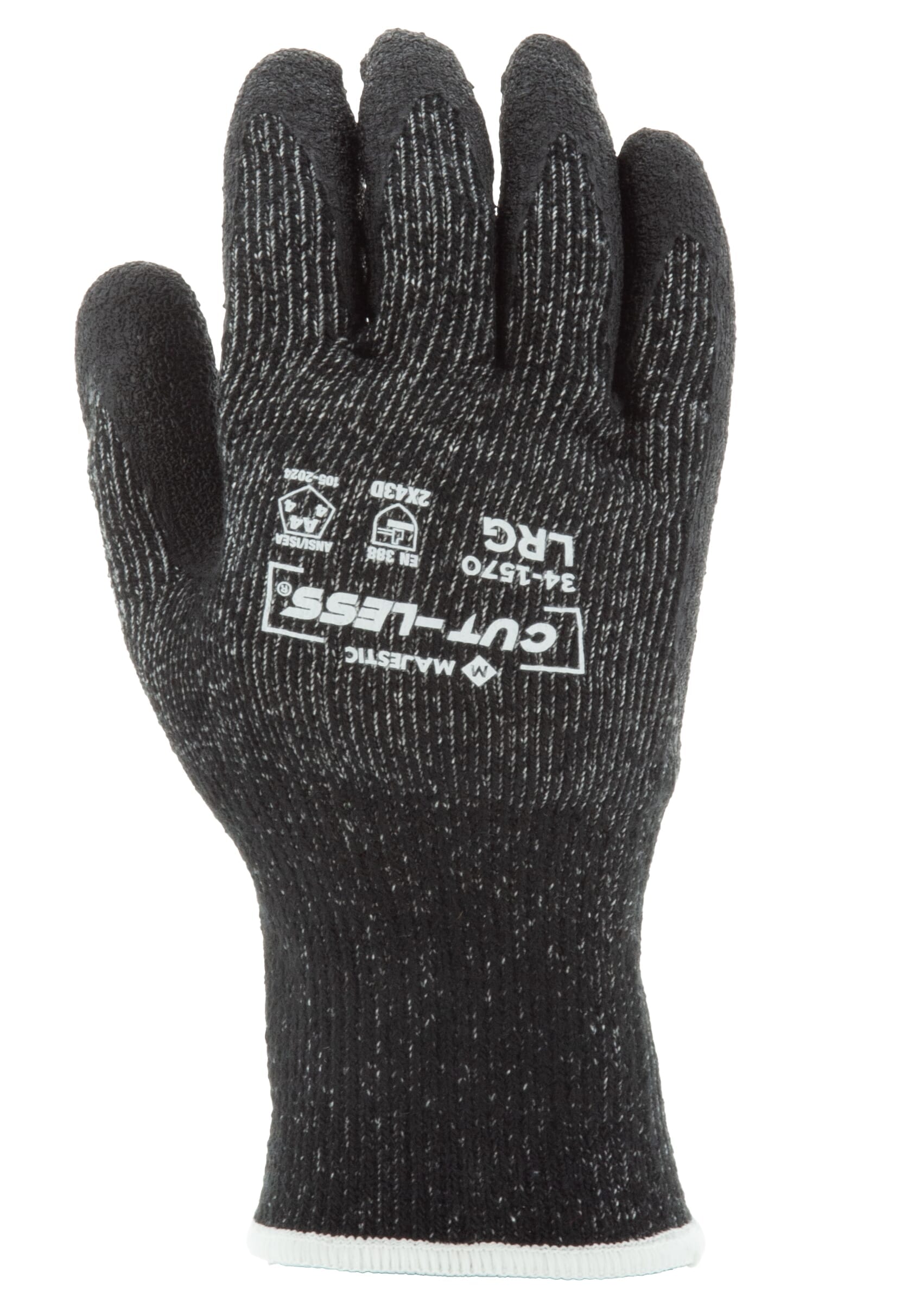Cut-Less Glove with Crinkle Latex Palm, 10g, ANSI A4 | Majestic Glove